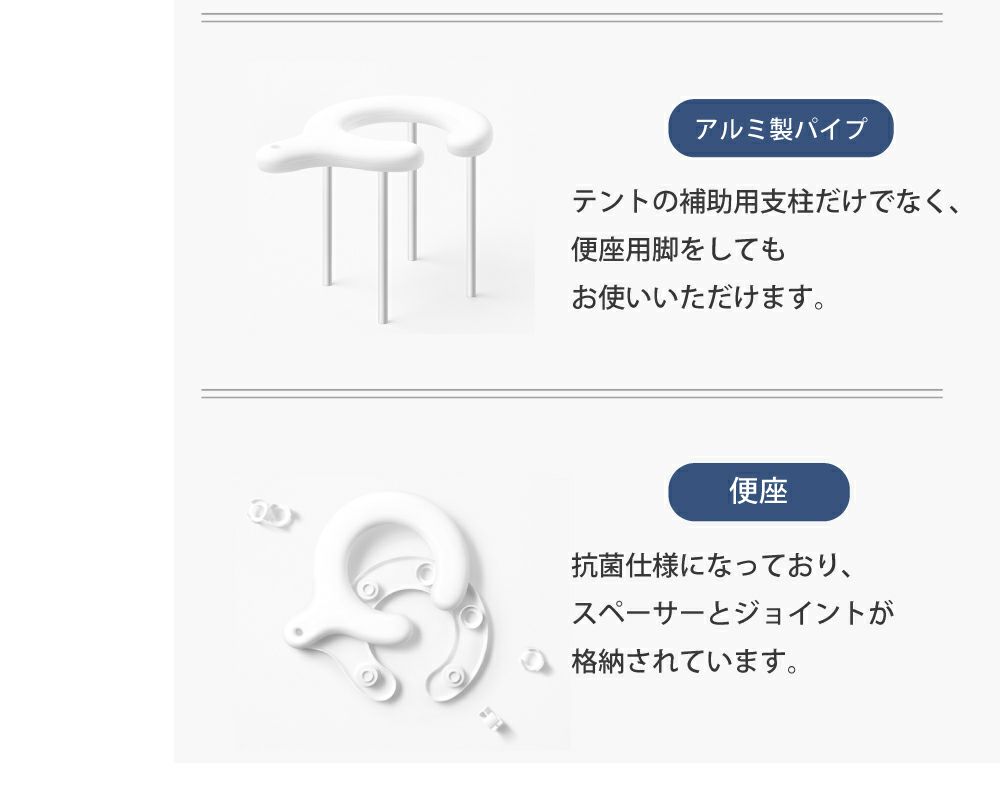 minimLET 簡易トイレ 軽量 コンパクト 簡易テント