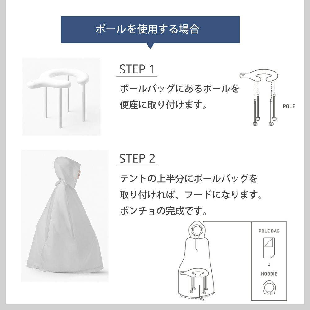 minimLET 簡易トイレ 軽量 コンパクト 簡易テント