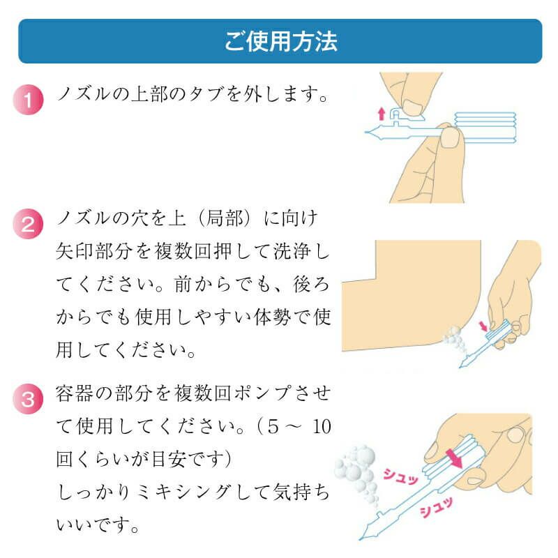 お尻シャワシャワ ご使用方法